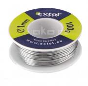 EXTOL pájka cínová - trubičkový cín pr. 1, 50 / 100g s tavidlem MTL 401